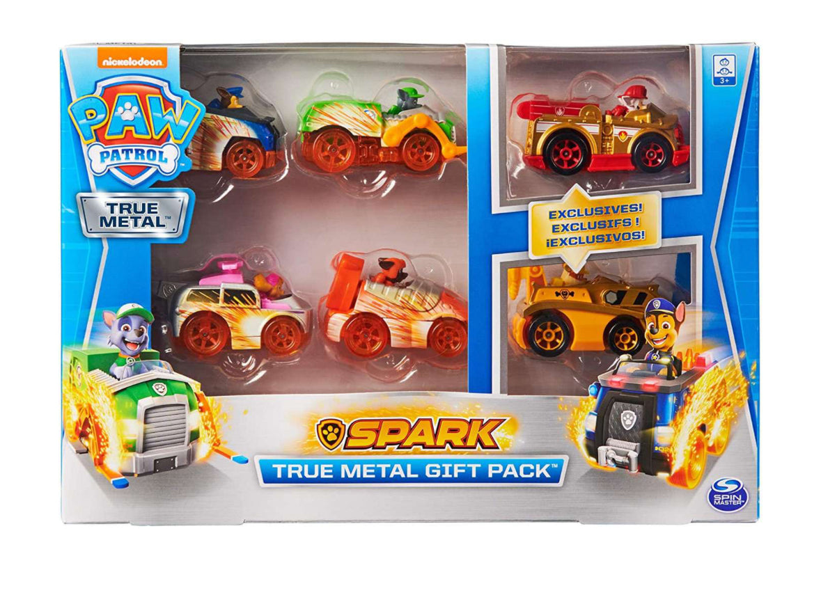 paw patrol true metal spark gift pack