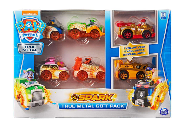 paw patrol true metal spark gift pack