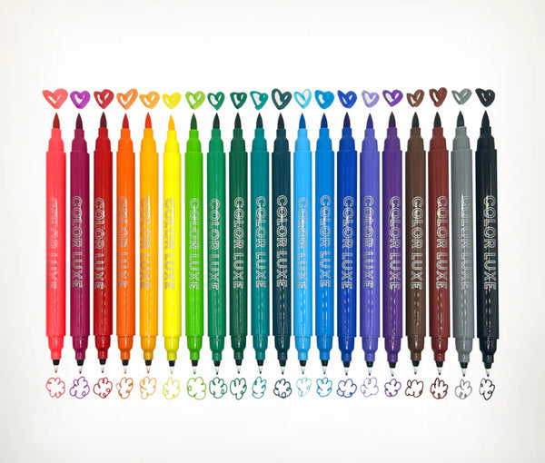 color luxe double-ended markers - set of 20