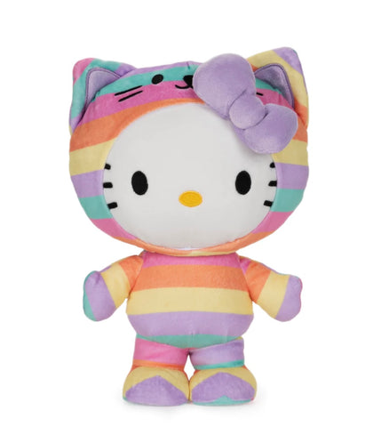 hello kitty in rainbow outfit 9.5”