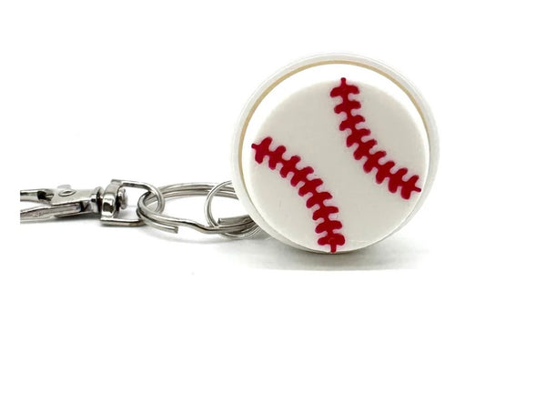 fidget clicker keychain - sports balls
