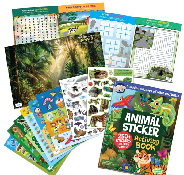 animal sticker activity book