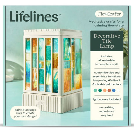 lifelines decorative tile lamp