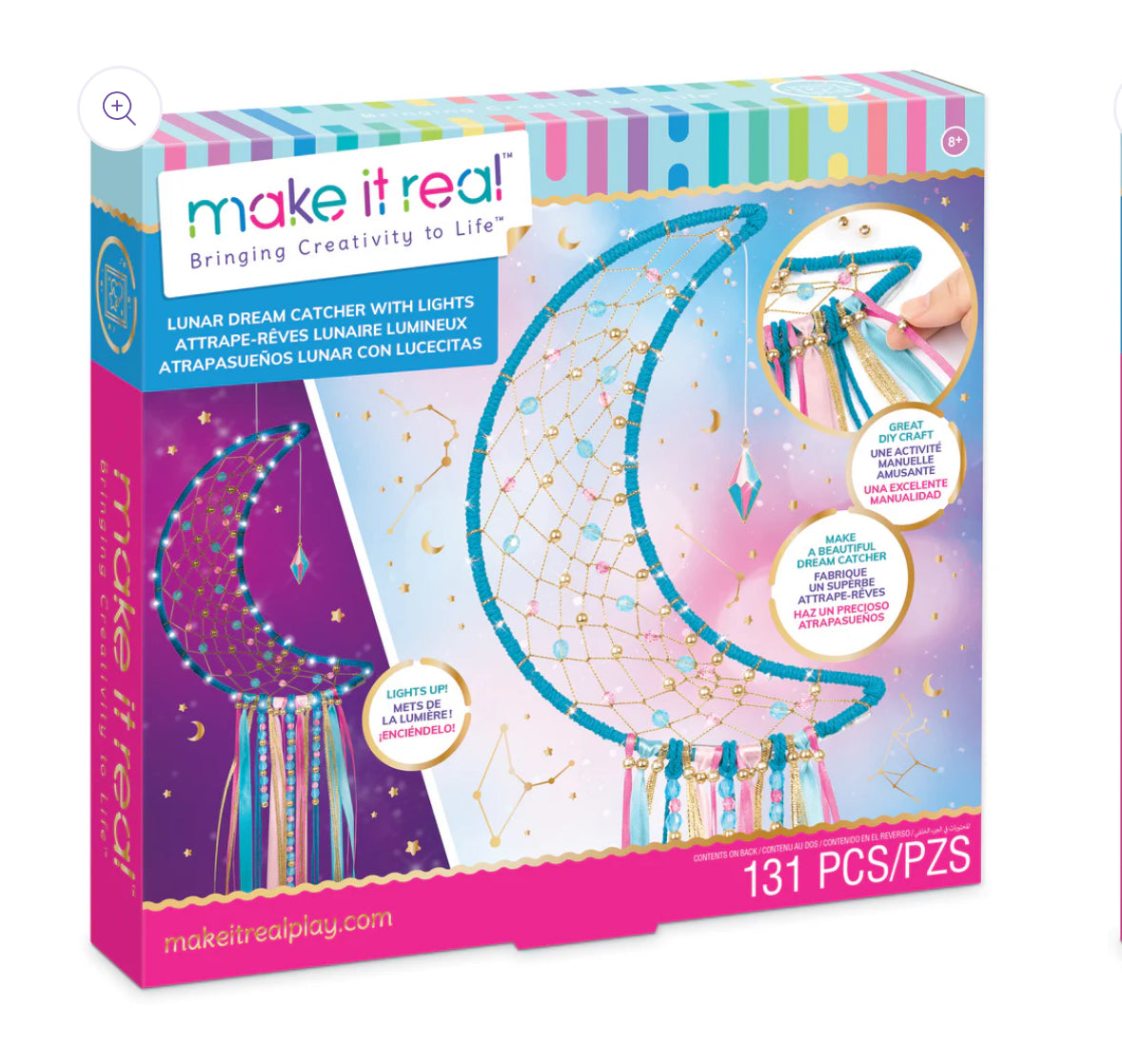 lunar dream catcher with lights