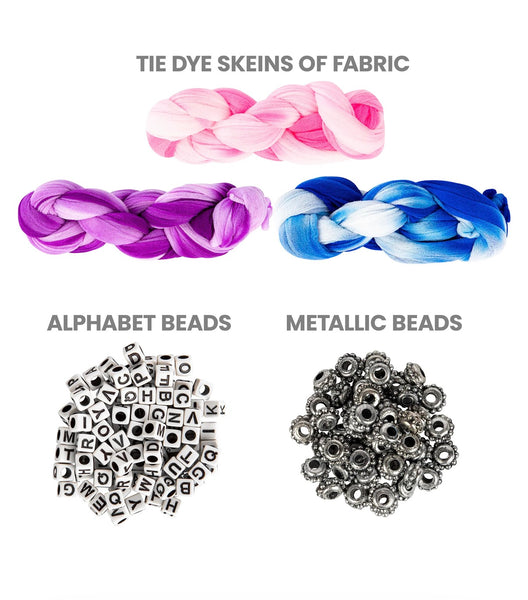 tie dye wraps bracelet design kit