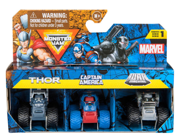 monster jam marvel mini 3 pack