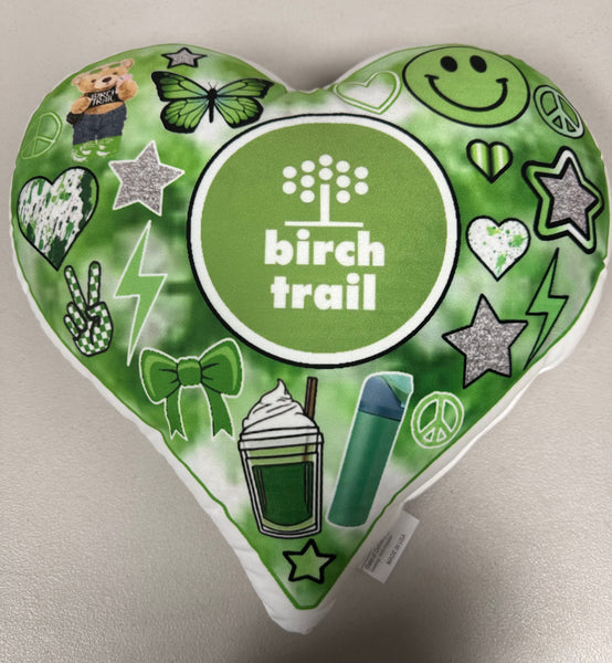 camp heart pillows