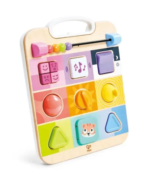 explore and learn sensory play board