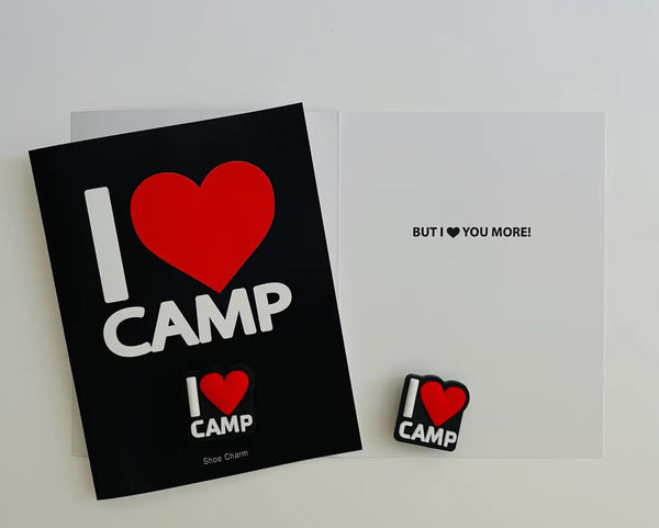 camp card shoe charm set