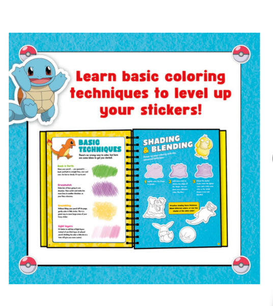 pokemon color your own fuzzie stickers