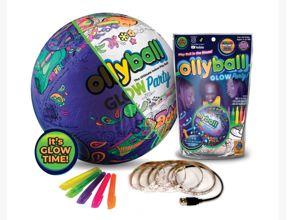 Glow in the Dark Kickerball - Curve and Swerve Soccer Ball – Olly-Olly