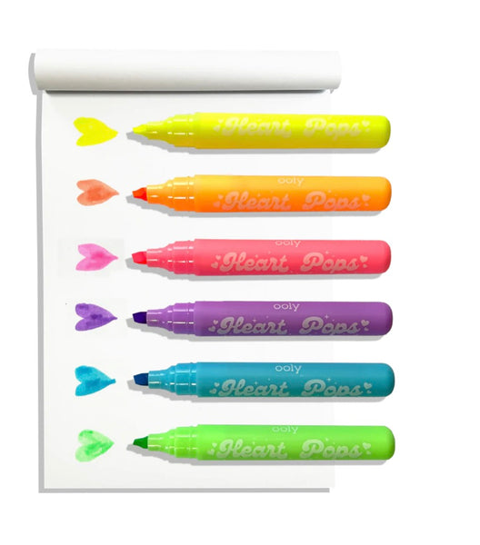 heart pops - neon highlighters