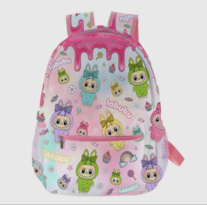 labubu backpack and lunch bag