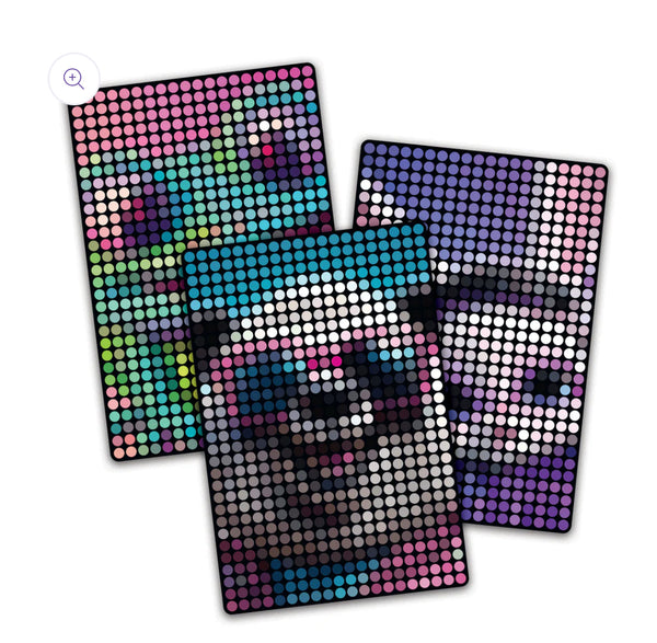 stamp to reveal - bunny frog panda