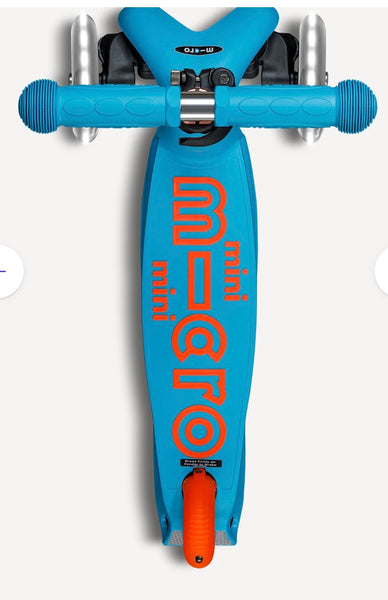 micro mini deluxe foldable neon led scooter