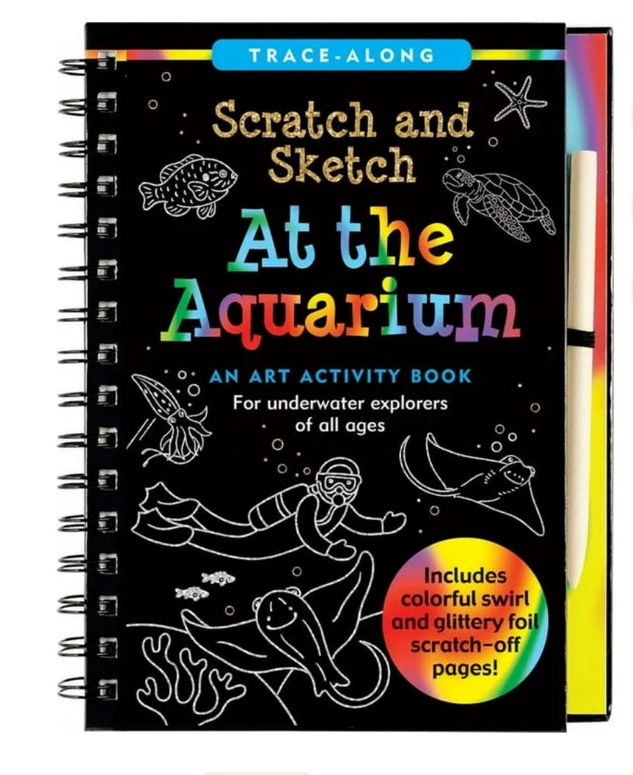 scratch and sketch - at the aquarium