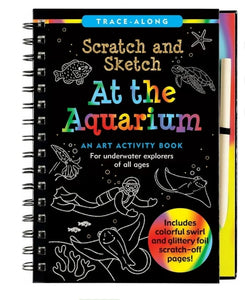 scratch and sketch - at the aquarium