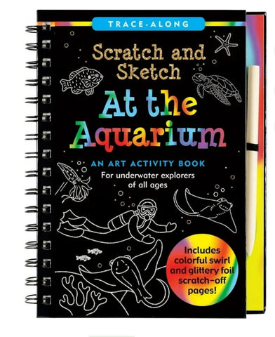scratch and sketch - at the aquarium