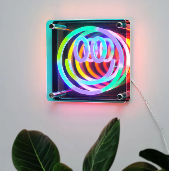 neon art infinity mirror