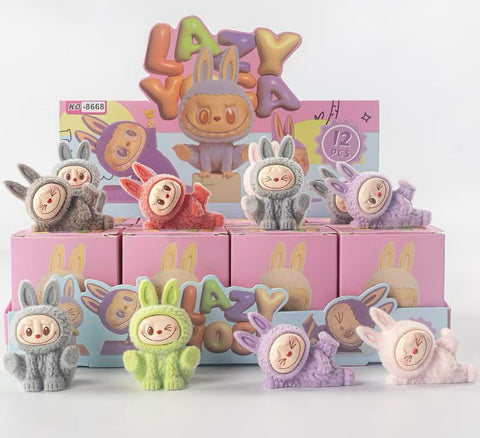 labubu mini blind box - lazy yoga