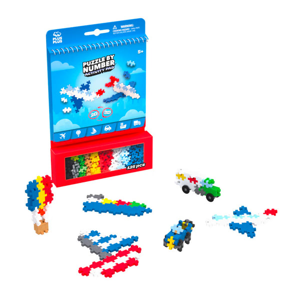 puzzle by number activity pad - assorted