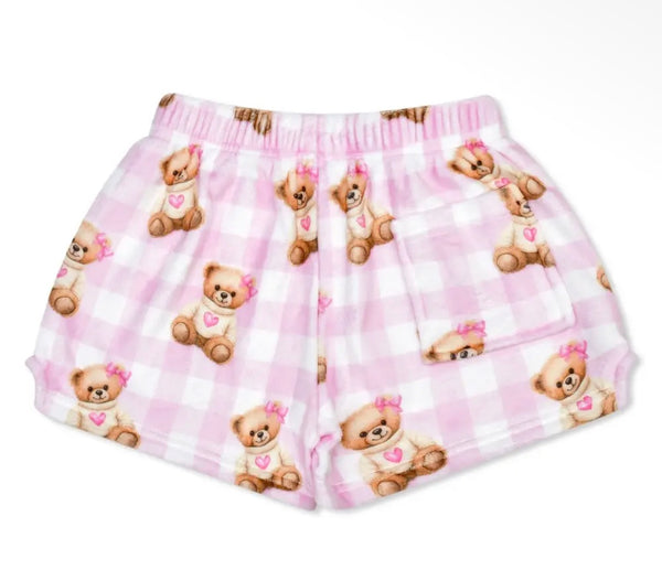 beary coquette fuzzie shorts
