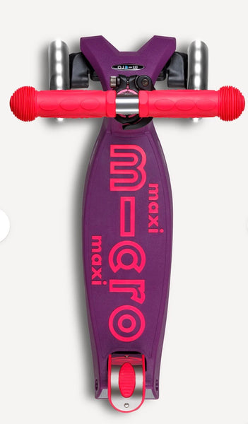 micro maxi foldable led neon scooter