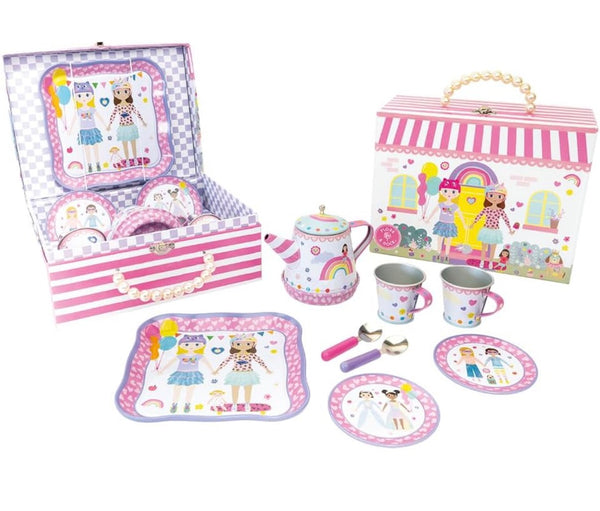 my musical tin tea set - dolls house