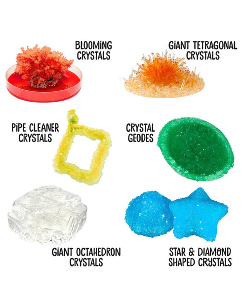 big bucket of crystal growing