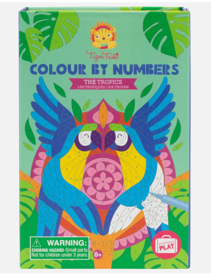 color by numbers - the tropics
