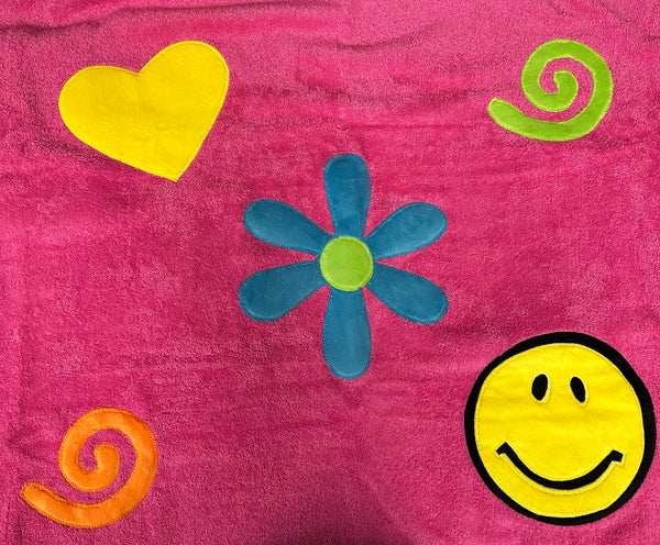 boogie baby hooded toddler towel with appliqué