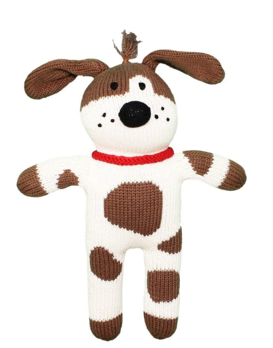 mr woofers the dog knit doll