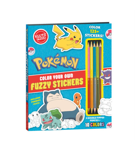 pokemon color your own fuzzie stickers