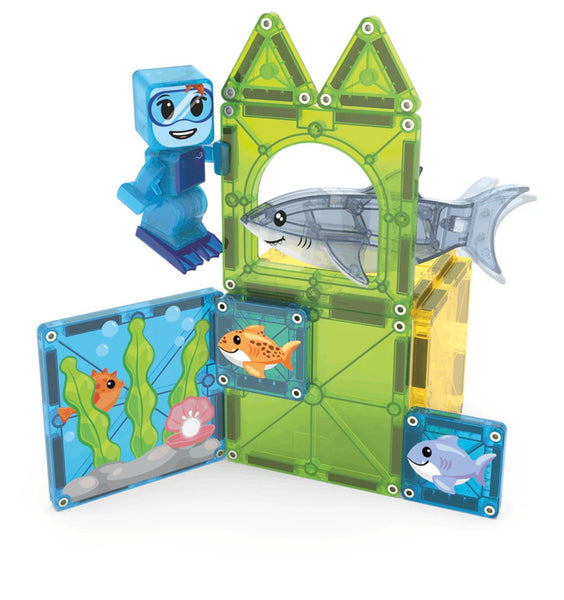 magna-tiles shark dive
