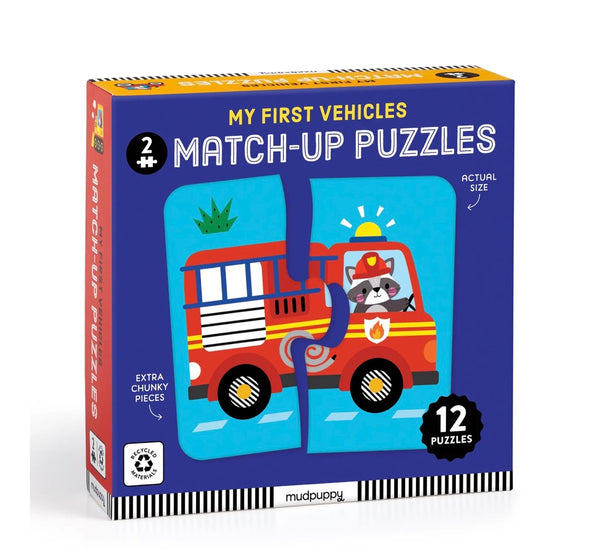 my first vehicles match-up puzzles