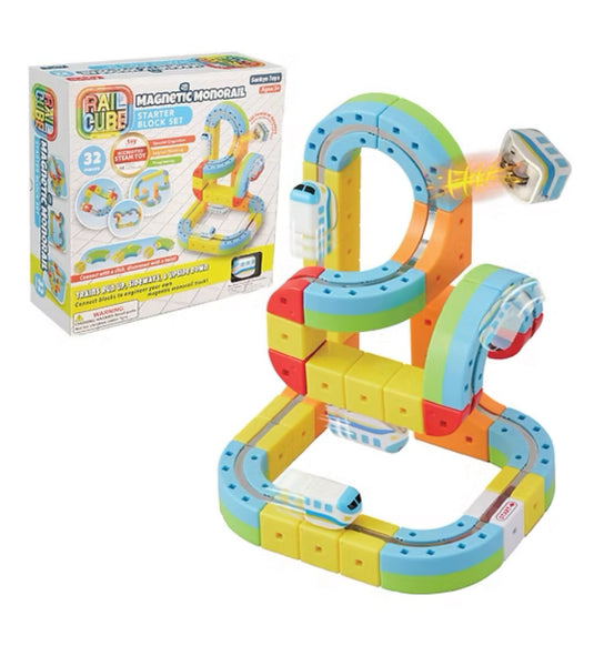 rail cube magnetic monorail - starter set or deluxe set