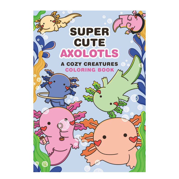 super cute coloring book - capybaras or axolotls