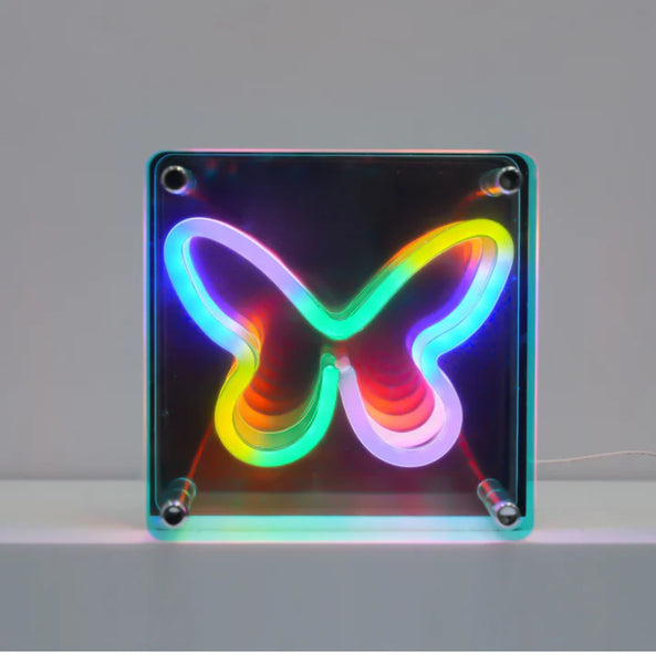 neon art infinity mirror
