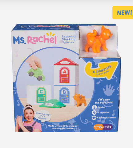 ms. rachel stacking surprise houses