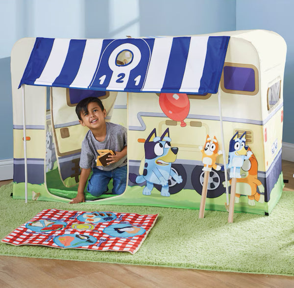 bluey camping activity fort