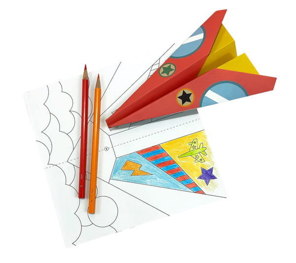 diy paper airplanes activity kit