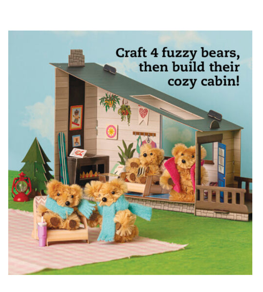 diy miniature cozy bear cabin