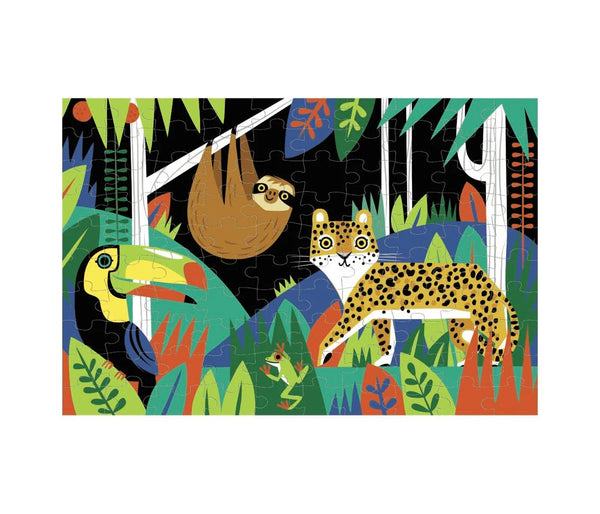 rainforest glow in the dark - 100 piece puzzle