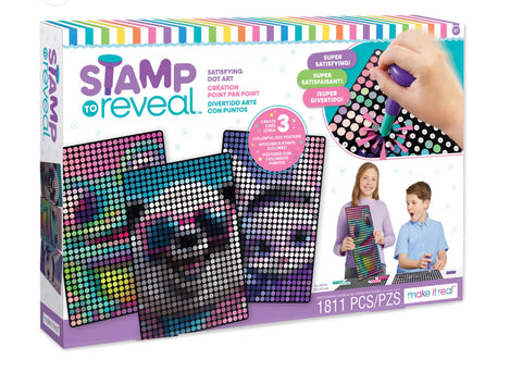 stamp to reveal - bunny frog panda