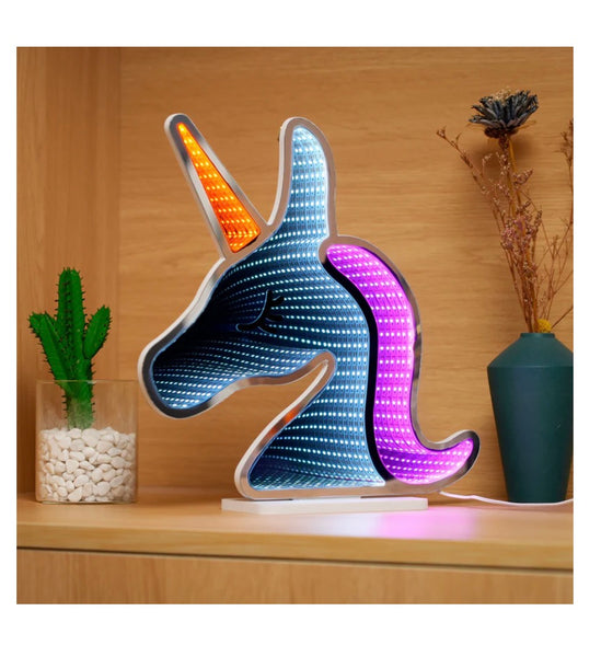 neon infinity light - unicorn