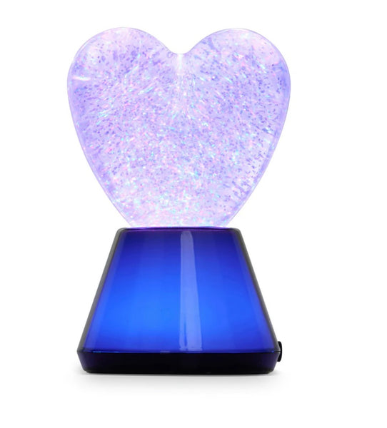 glitter heart bluetooth speaker