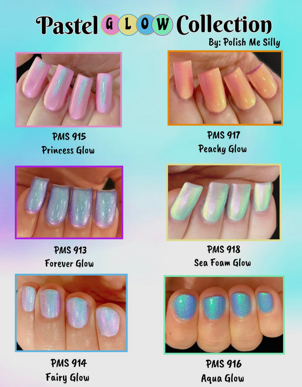 pastel glow nail polish