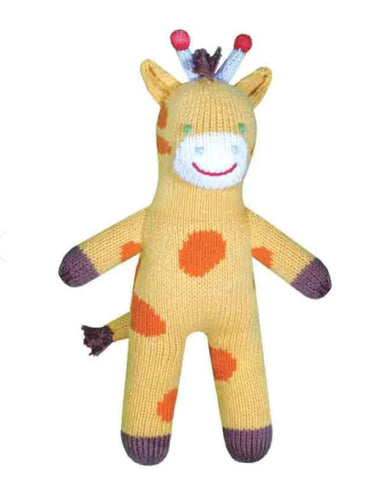 joshua the giraffe knit doll