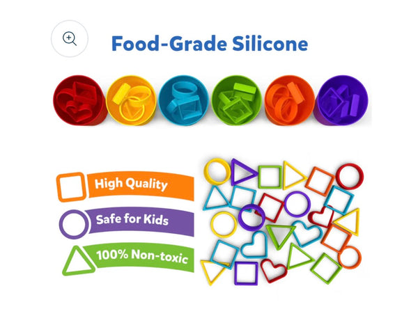 silicone rainbow sorting