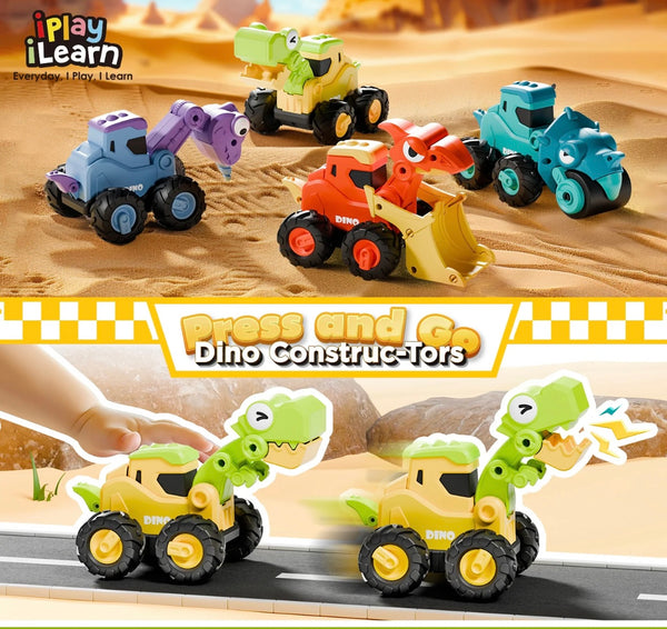 press and go dino construct-tors